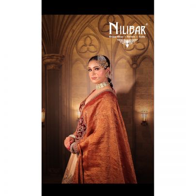 Red Golden Silk Bridal Lehenga