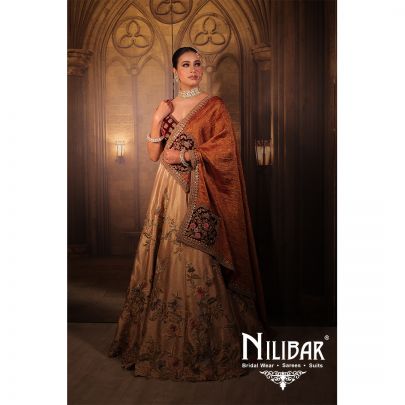 Red Golden Silk Bridal Lehenga