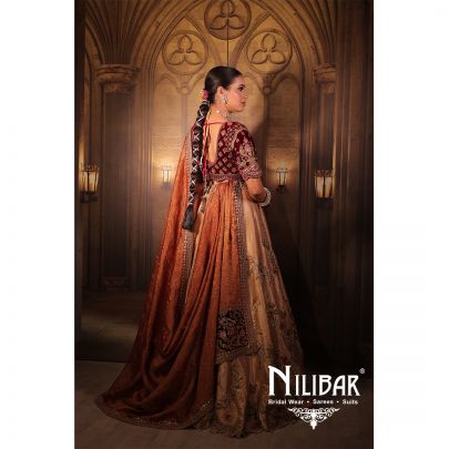 Red Golden Silk Bridal Lehenga
