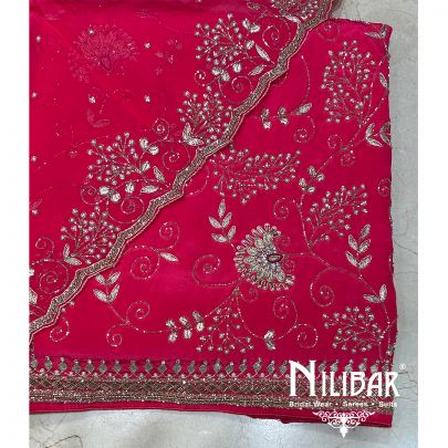 Rani Pink Crepe Unstitched Suit