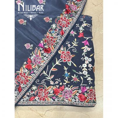 Gray Crepe Unstitched Suit
