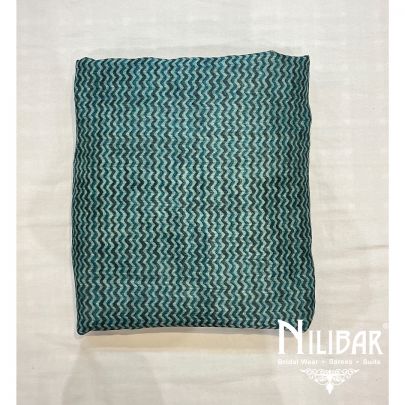 Turquoise Blue Maheshwari Unstitched Suit With Dupatta