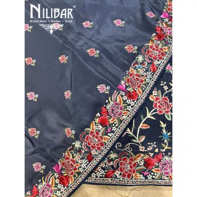 Gray Crepe Unstitched Suit