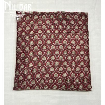 Maroon Maheshwari Unstitched Suit