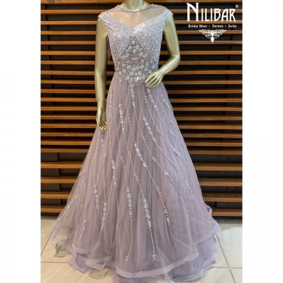 Lavender Net Gown