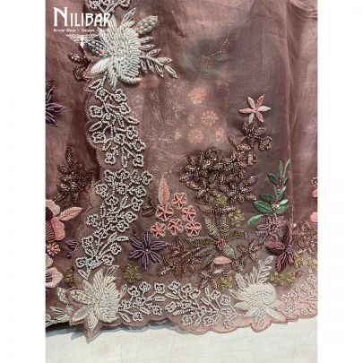 Crepe Pink Unstitched Suit