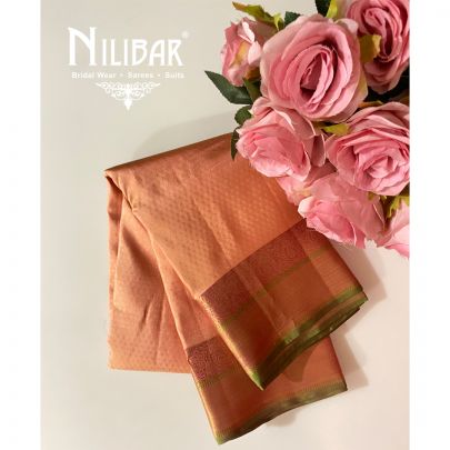 Peach Silk Saree