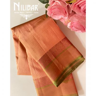 Peach Silk Saree