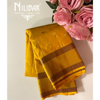 Yellow Kanjivaram Silk Saree