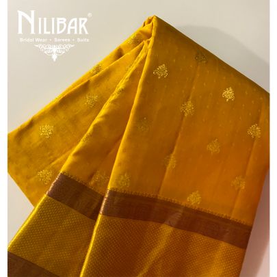 Yellow Kanjivaram Silk Saree