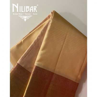 Cream Kanjivaram Silk Saree