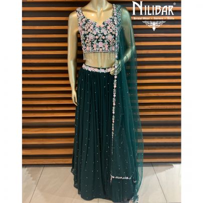 Dark Green Lehenga