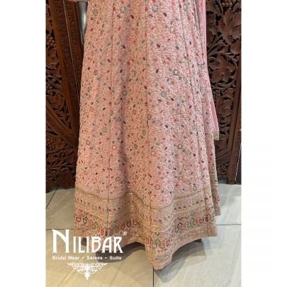 Powder Pink Georgette Anarkali