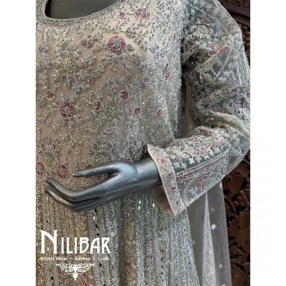 Off White Net Anarkali