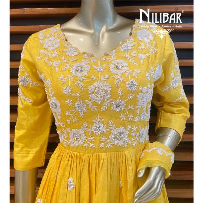 Yellow Silk Palazzo Suit