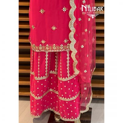 Magenta Sharara Suit