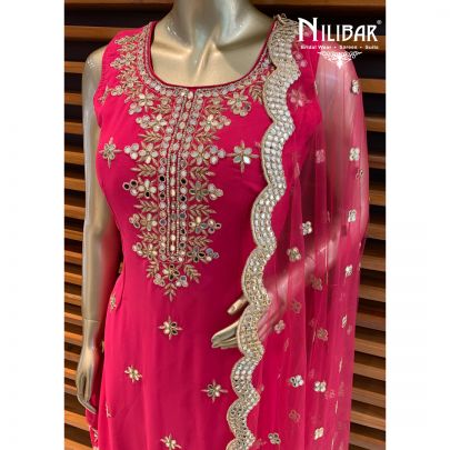 Magenta Sharara Suit