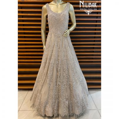 Ivory Net Gown