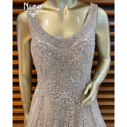 Ivory Net Gown