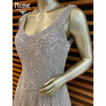 Ivory Net Gown