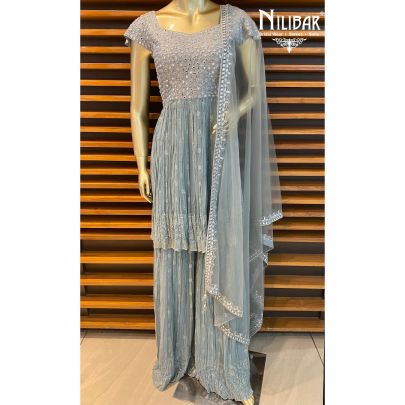 Light Slate Grey Garara Suit