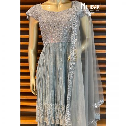 Light Slate Grey Garara Suit