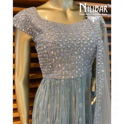Light Slate Grey Garara Suit