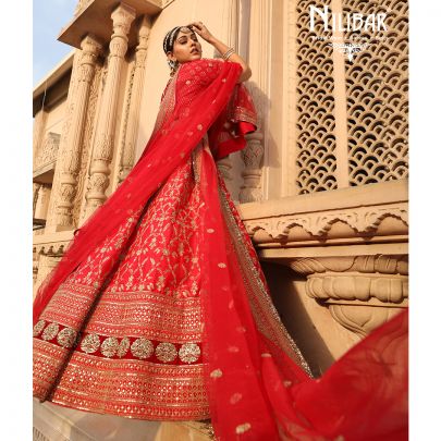 Crimson Red Bridal Lehenga