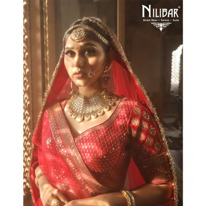 Crimson Red Bridal Lehenga
