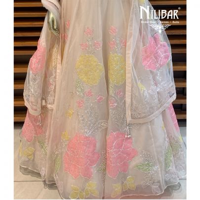 Cream Lehenga