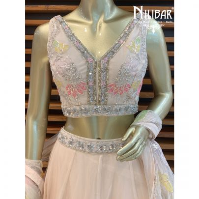 Cream Lehenga