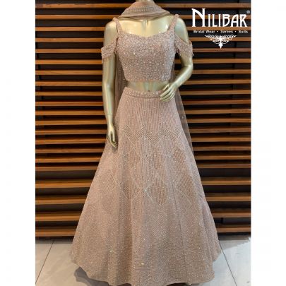 Ballerina Pink Net Lehenga