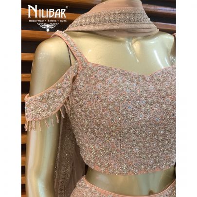Ballerina Pink Net Lehenga