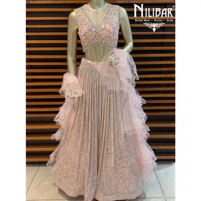 Light Baby Pink Lehenga