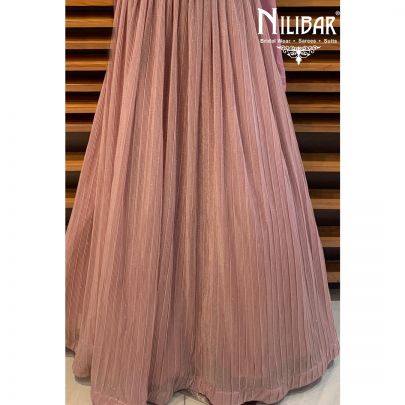Thulian Pink Net Lehenga