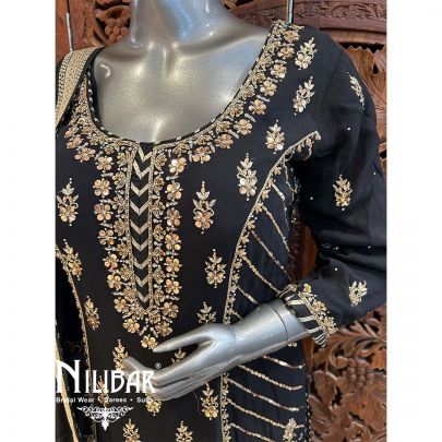 Black Georgette Garara Suit