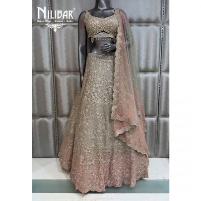 Mint Green Georgette Lehenga