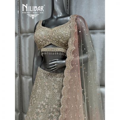 Mint Green Georgette Lehenga