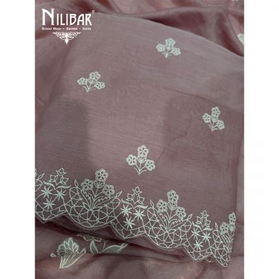 Pink Mul Cotton Unstitched Suit