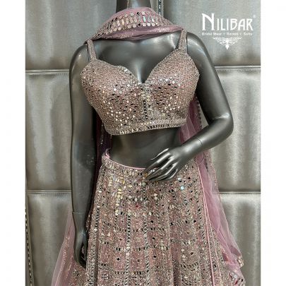 Lemonade Pink Net Lehenga With Net Dupatta