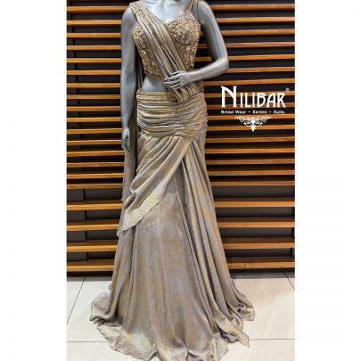Mouse Crush Lehenga Paired With Corset Top
