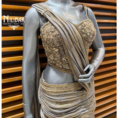Mouse Crush Lehenga Paired With Corset Top