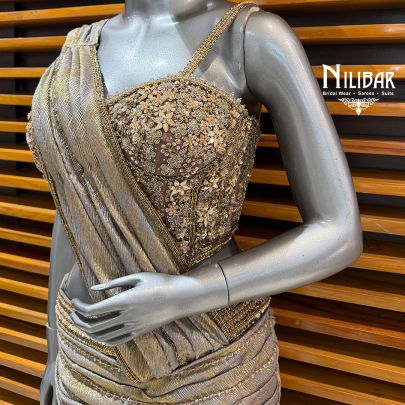 Mouse Crush Lehenga Paired With Corset Top