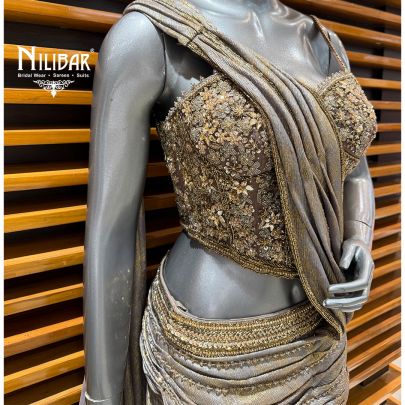Mouse Crush Lehenga Paired With Corset Top