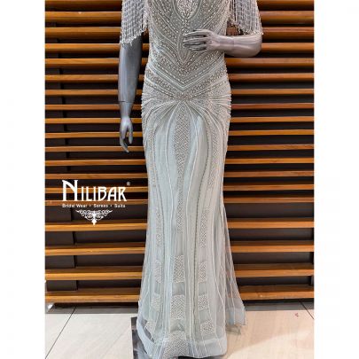 Sea Green Net Gown