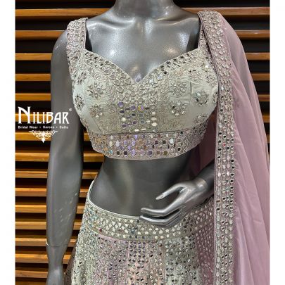 Lavender Silk Lehenga