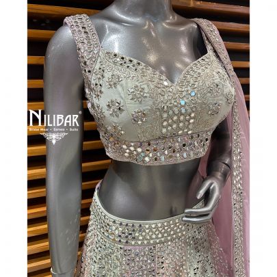 Lavender Silk Lehenga