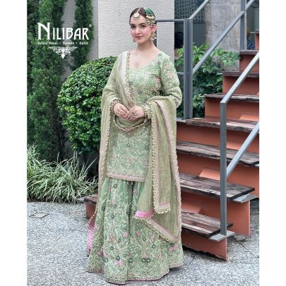 Light Green Organza Garara Suit