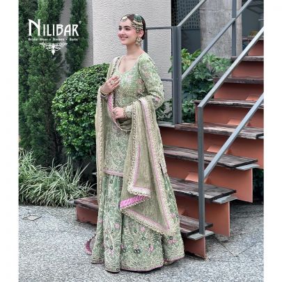 Light Green Organza Garara Suit