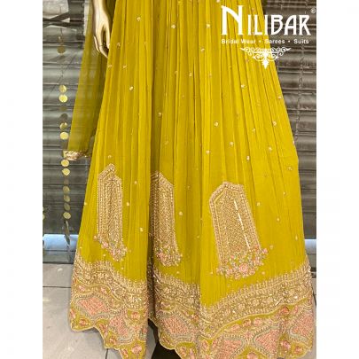 Venom Green Georgette Anarkali
